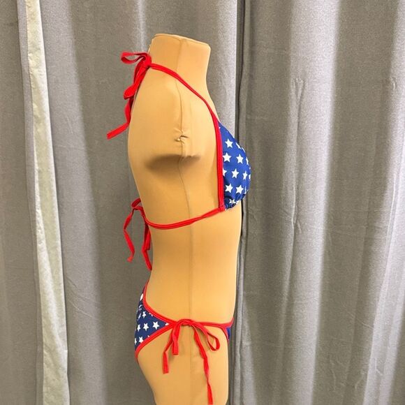 Mine Red and Blue Star Bikini Bottom - Picture 10 of 13